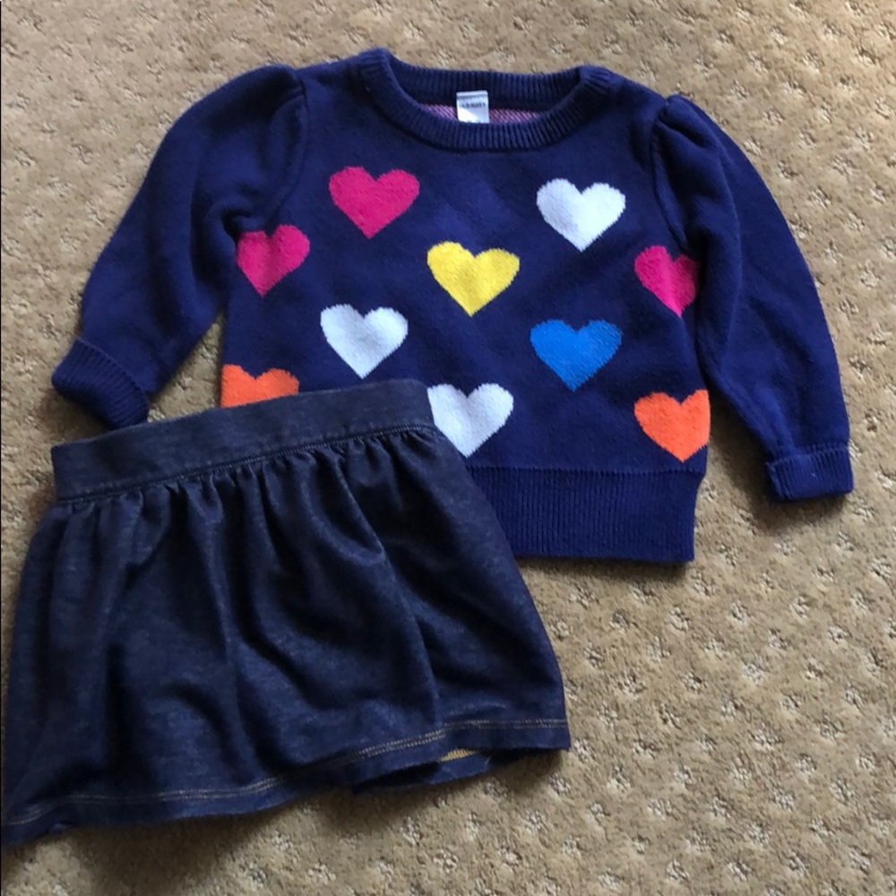 Old navy 18-24 month hearts sweater